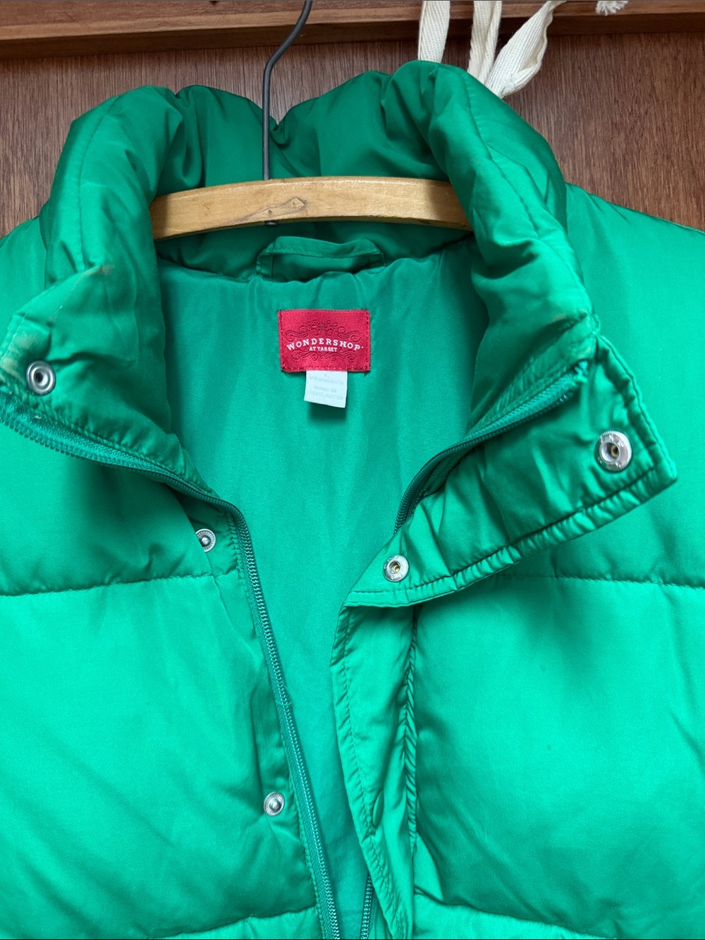 Wondershop Green Quilted Vest - Picture 2 of 5